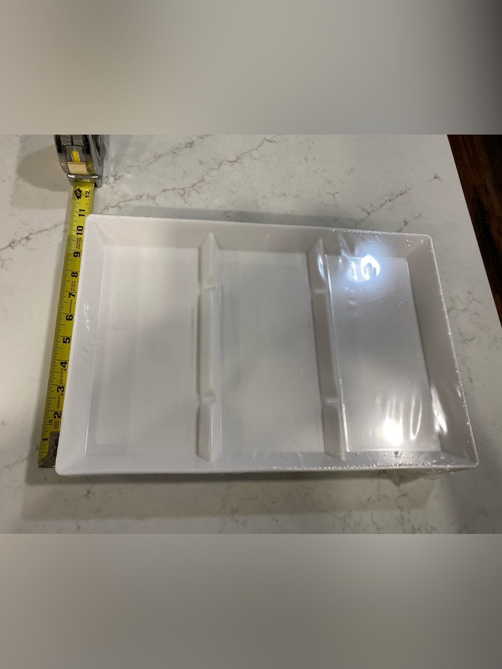 White Divided Serving Trays 6 pieces